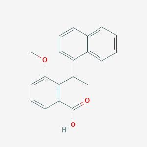 3-Methoxy-2-[1-(naphthalen-1-yl)ethyl]benzoic acid