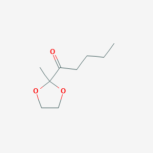 1-Pentanone, 1-(2-methyl-1,3-dioxolan-2-yl)-