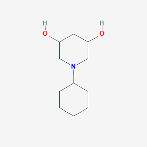 1-Cyclohexylpiperidine-3,5-diol