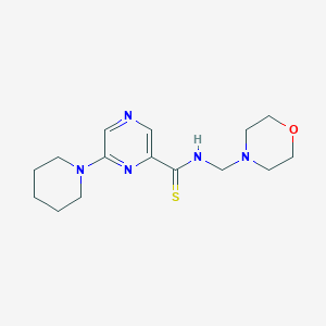 Pyrazinecarbothioamide, N-(4-morpholinylmethyl)-6-(1-piperidinyl)-