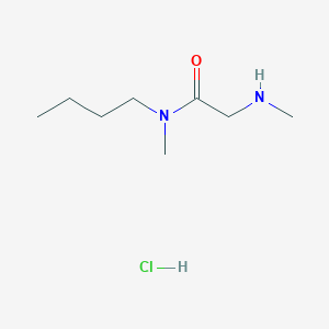 molecular formula C8H19ClN2O B1456218 盐酸N-丁基-N-甲基-2-(甲基氨基)乙酰胺 CAS No. 1220036-35-0