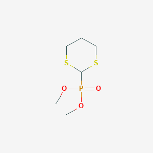 molecular formula C6H13O3PS2 B14562188 Dimethyl 1,3-dithian-2-ylphosphonate CAS No. 61779-88-2