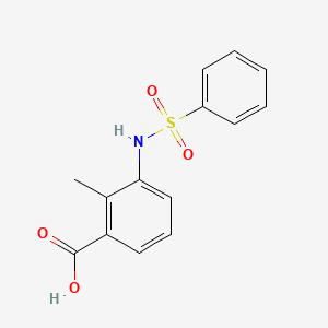 molecular formula C14H13NO4S B1456233 2-甲基-3-[(苯磺酰)氨基]苯甲酸 CAS No. 1355831-82-1