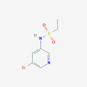 molecular formula C7H9BrN2O2S B1456256 N-(5-溴吡啶-3-基)乙磺酰胺 CAS No. 1086065-44-2