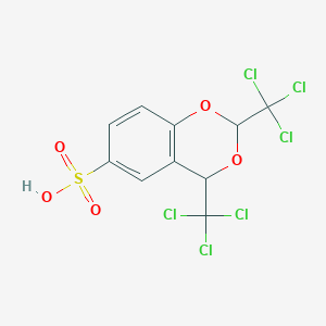 2,4-bis(trichloromethyl)-4H-1,3-benzodioxine-6-sulfonic acid