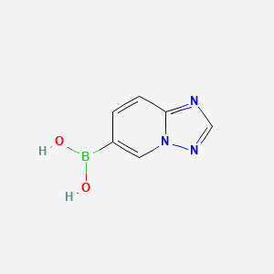 molecular formula C6H6BN3O2 B1456258 [1,2,4]Triazolo[1,5-A]pyridin-6-ylboronic acid CAS No. 1588769-34-9