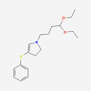 1-(4,4-Diethoxybutyl)-4-(phenylsulfanyl)-2,3-dihydro-1H-pyrrole