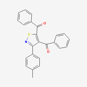 [3-(4-Methylphenyl)-1,2-thiazole-4,5-diyl]bis(phenylmethanone)