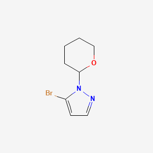 molecular formula C8H11BrN2O B1456261 5-Bromo-1-(tetrahydro-2H-pyran-2-YL)-1H-pyrazole CAS No. 1187582-58-6