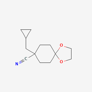 B1456262 8-(Cyclopropylmethyl)-1,4-dioxaspiro[4.5]decane-8-carbonitrile CAS No. 916159-85-8