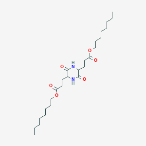 Dioctyl 3,3'-(3,6-dioxopiperazine-2,5-diyl)dipropanoate