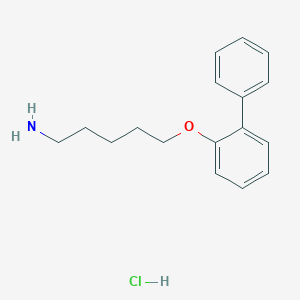 5-(2-Phenylphenoxy)pentan-1-amine;hydrochloride