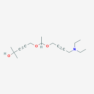 5-(1-{[4-(Diethylamino)but-2-YN-1-YL]oxy}ethoxy)-2-methylpent-3-YN-2-OL