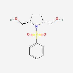 [(2R,5S)-1-(Benzenesulfonyl)pyrrolidine-2,5-diyl]dimethanol