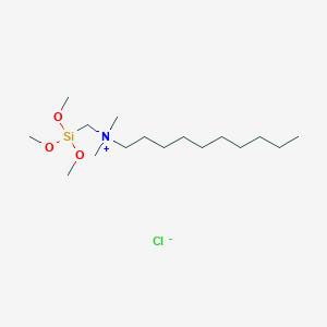 N,N-Dimethyl-N-[(trimethoxysilyl)methyl]decan-1-aminium chloride