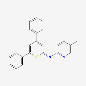 (2E)-N-(5-Methylpyridin-2-yl)-4,6-diphenyl-2H-thiopyran-2-imine