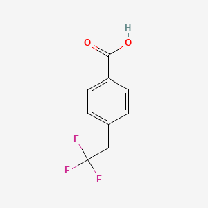 molecular formula C9H7F3O2 B1456272 4-(2,2,2-三氟乙基)苯甲酸 CAS No. 1176282-86-2