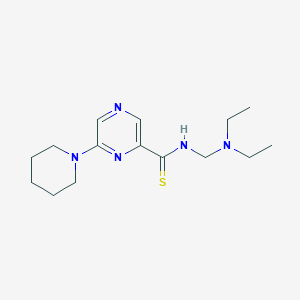 Pyrazinecarbothioamide, N-[(diethylamino)methyl]-6-(1-piperidinyl)-