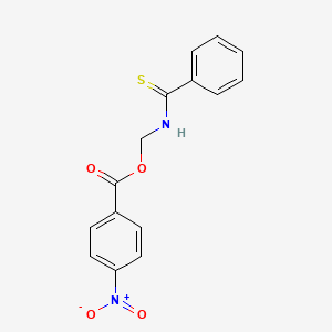 Benzenecarbothioamide, N-[[(4-nitrobenzoyl)oxy]methyl]-