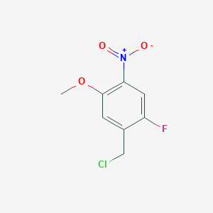 molecular formula C8H7ClFNO3 B1456275 1-(Chloromethyl)-2-fluoro-5-methoxy-4-nitrobenzene CAS No. 1257997-14-0