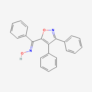 (NE)-N-[(3,4-diphenyl-1,2-oxazol-5-yl)-phenylmethylidene]hydroxylamine