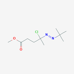 Methyl 4-[(E)-tert-butyldiazenyl]-4-chloropentanoate