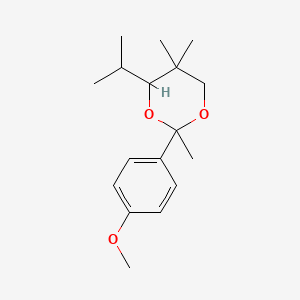 2-(4-Methoxyphenyl)-2,5,5-trimethyl-4-(propan-2-yl)-1,3-dioxane