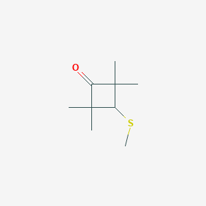 2,2,4,4-Tetramethyl-3-(methylsulfanyl)cyclobutan-1-one