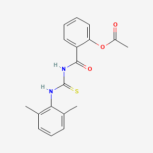 2-{[(2,6-Dimethylphenyl)carbamothioyl]carbamoyl}phenyl acetate