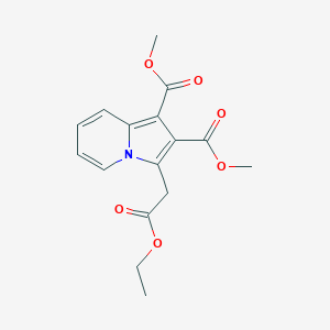 1,2-Indolizinedicarboxylic acid, 3-(2-ethoxy-2-oxoethyl)-, dimethyl ester