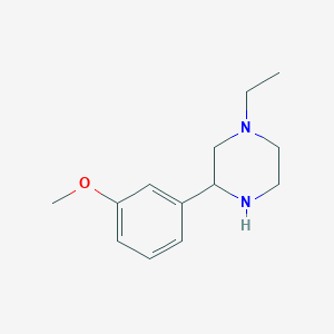 molecular formula C13H20N2O B1456279 1-Ethyl-3-(3-methoxyphenyl)piperazine CAS No. 1248907-87-0