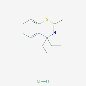 4H-1,3-Benzothiazine, 2,4,4-triethyl-, hydrochloride