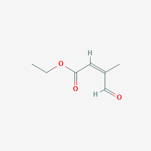 2-Butenoic acid, 3-methyl-4-oxo-, ethyl ester, (Z)-