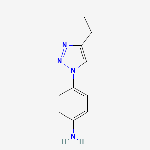 4-(4-ethyl-1H-1,2,3-triazol-1-yl)aniline