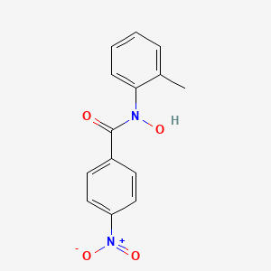 Benzamide, N-hydroxy-N-(2-methylphenyl)-4-nitro-