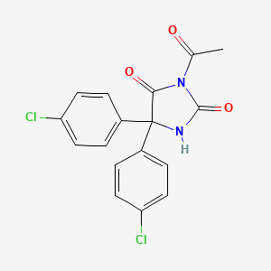 3-Acetyl-5,5-bis(4-chlorophenyl)imidazolidine-2,4-dione