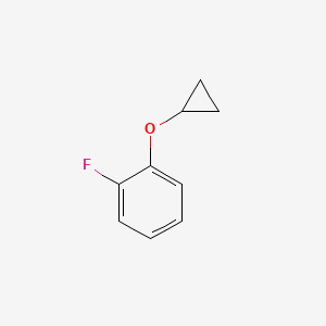 molecular formula C9H9FO B1456285 1-Cyclopropoxy-2-fluorobenzene CAS No. 1243459-26-8