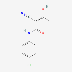 N-(4-Chlorophenyl)-2-cyano-3-hydroxybut-2-enamide