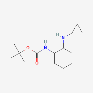 molecular formula C14H26N2O2 B1456293 (2-环丙基氨基-环己基)-氨基甲酸叔丁酯 CAS No. 1353973-23-5