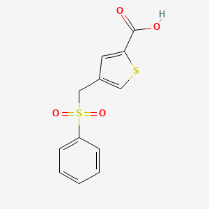 4-[(Benzenesulfonyl)methyl]thiophene-2-carboxylic acid