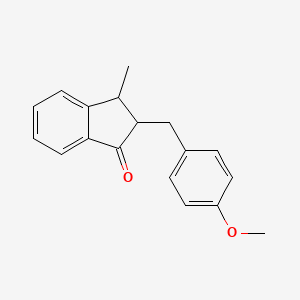 1H-Inden-1-one, 2,3-dihydro-2-[(4-methoxyphenyl)methyl]-3-methyl-