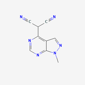 (1-Methyl-1H-pyrazolo[3,4-d]pyrimidin-4-yl)propanedinitrile