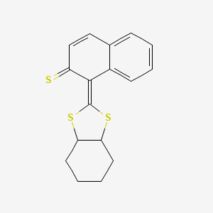 2(1H)-Naphthalenethione, 1-(hexahydro-1,3-benzodithiol-2-ylidene)-