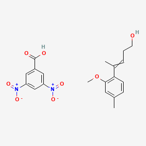 3,5-Dinitrobenzoic acid;4-(2-methoxy-4-methylphenyl)pent-3-en-1-ol