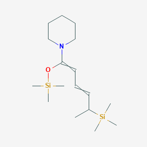 1-{5-(Trimethylsilyl)-1-[(trimethylsilyl)oxy]hexa-1,3-dien-1-yl}piperidine