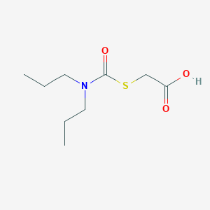 [(Dipropylcarbamoyl)sulfanyl]acetic acid