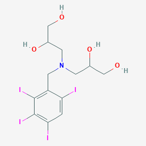 1,2-Propanediol, 3,3'-[[(2,3,4,6-tetraiodophenyl)methyl]imino]bis-