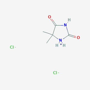 5,5-Dimethylimidazolidin-1-ium-2,4-dione dichloride