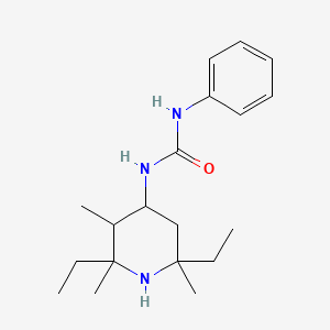 N-(2,6-Diethyl-2,3,6-trimethylpiperidin-4-yl)-N'-phenylurea