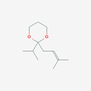 2-(3-Methylbut-2-en-1-yl)-2-(propan-2-yl)-1,3-dioxane